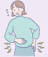 イラスト：腹痛